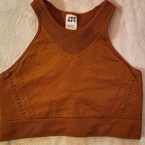 JoyLab Rusty Brown Mesh Sports Bra